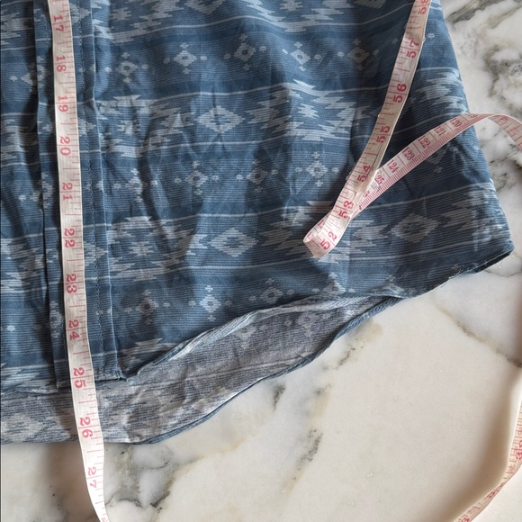 Ely Cattleman Blue Aztec Patterned Teen Snap Down Shirt NWOT Boys Large - Picture 7 of 11